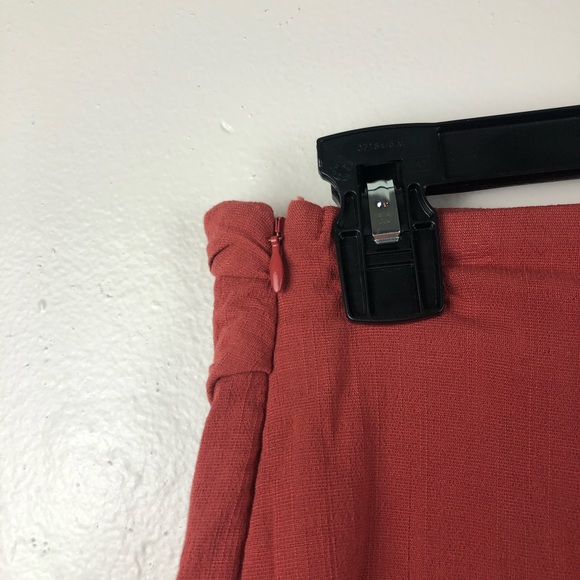 Free People Orange Wrap Mini Skirt - Picture 6 of 7